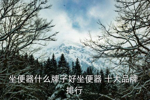 坐便器什么牌子好坐便器 十大品牌 排行
