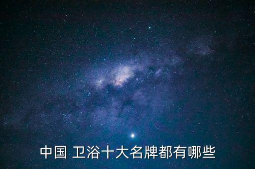 中國 衛(wèi)浴十大名牌都有哪些