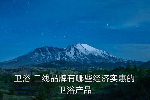  衛(wèi)浴 二線品牌有哪些經(jīng)濟實惠的 衛(wèi)浴產(chǎn)品