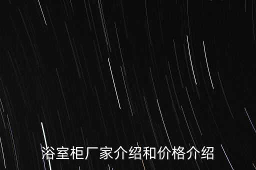 浴室柜廠家介紹和價(jià)格介紹