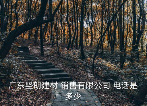 廣東堅(jiān)朗建材 銷售有限公司 電話是多少
