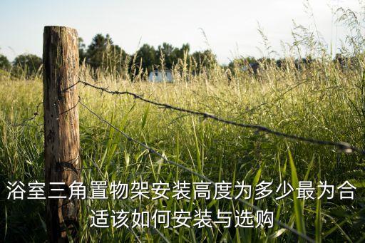 浴室三角置物架安裝高度為多少最為合適該如何安裝與選購