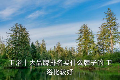 最時尚衛(wèi)浴品牌,衛(wèi)浴品牌排行榜前十名
