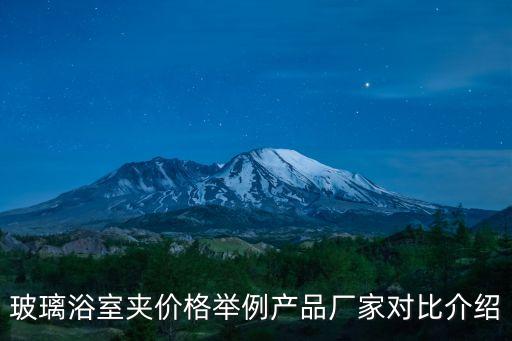 玻璃浴室夾價格舉例產(chǎn)品廠家對比介紹