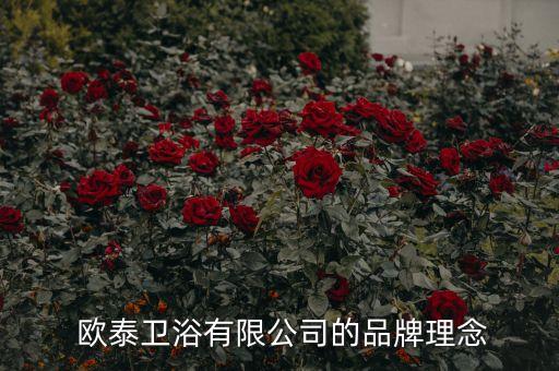  歐泰衛(wèi)浴有限公司的品牌理念