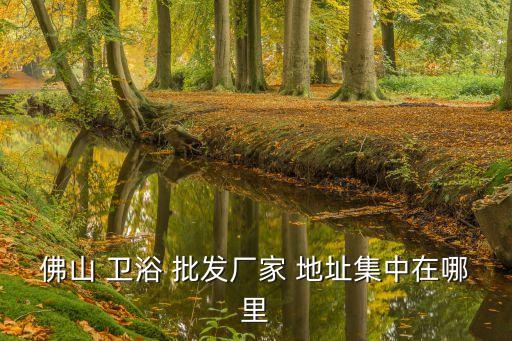 佛山 衛(wèi)浴 批發(fā)廠家 地址集中在哪里