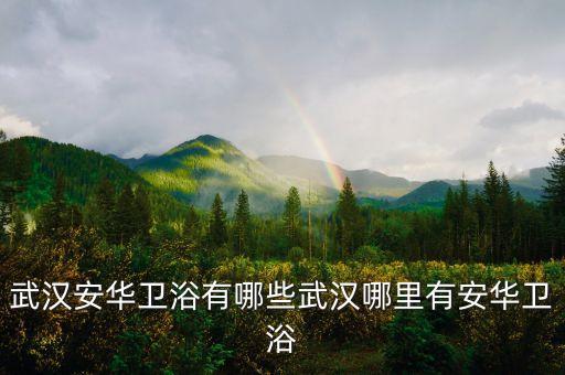 武漢安華衛(wèi)浴有哪些武漢哪里有安華衛(wèi)浴