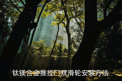 鈦鎂合金推拉門雙滑輪安裝方法