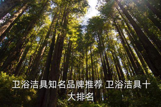  衛(wèi)浴潔具知名品牌推薦 衛(wèi)浴潔具十大排名