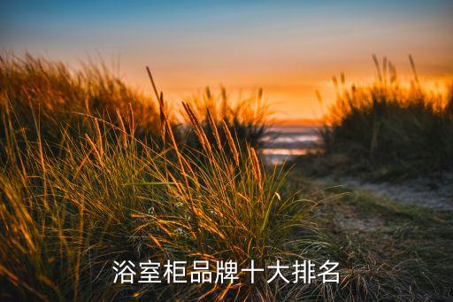 浴室柜品牌十大排名