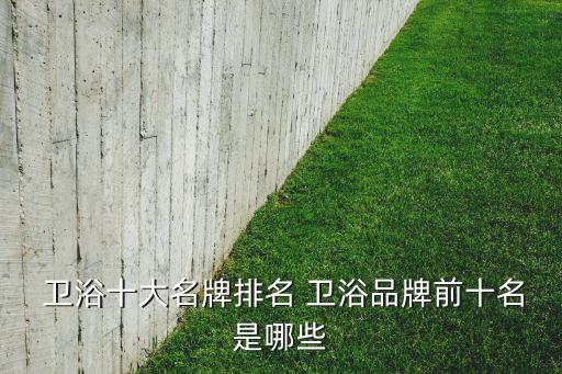朝陽衛(wèi)浴品牌有哪些好