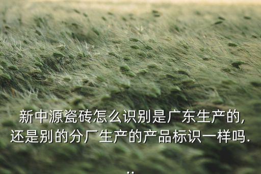  新中源瓷磚怎么識別是廣東生產(chǎn)的,還是別的分廠生產(chǎn)的產(chǎn)品標識一樣嗎...
