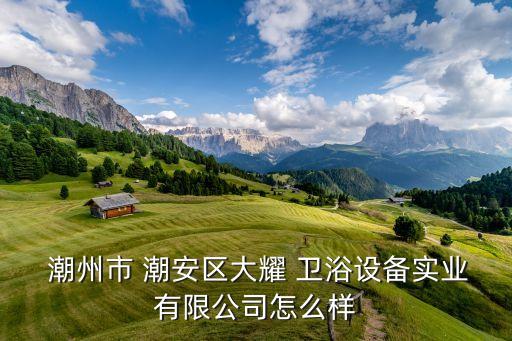  潮州市 潮安區(qū)大耀 衛(wèi)浴設(shè)備實業(yè)有限公司怎么樣