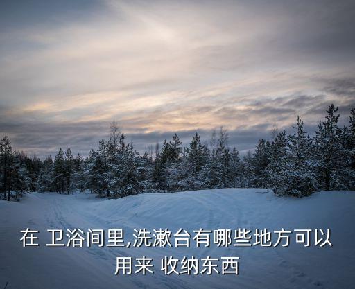 在 衛(wèi)浴間里,洗漱臺有哪些地方可以用來 收納東西