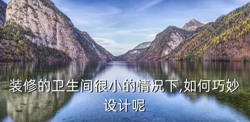 裝修的衛(wèi)生間很小的情況下,如何巧妙設(shè)計(jì)呢