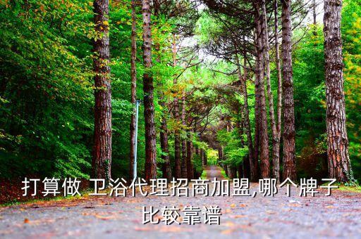 打算做 衛(wèi)浴代理招商加盟,哪個(gè)牌子比較靠譜