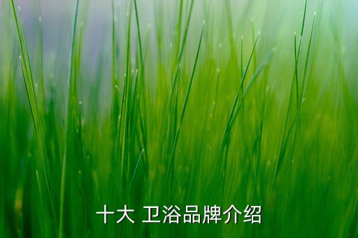 十大 衛(wèi)浴品牌介紹