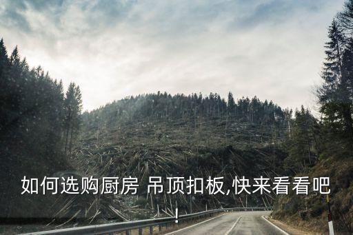 如何選購(gòu)廚房 吊頂扣板,快來(lái)看看吧!