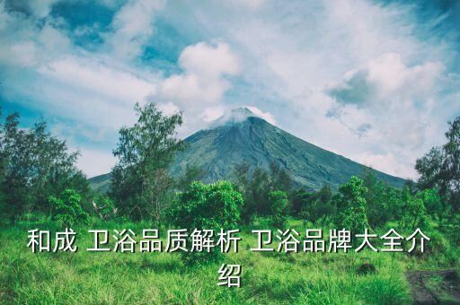 和成 衛(wèi)浴品質(zhì)解析 衛(wèi)浴品牌大全介紹