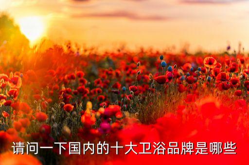 請(qǐng)問一下國(guó)內(nèi)的十大衛(wèi)浴品牌是哪些