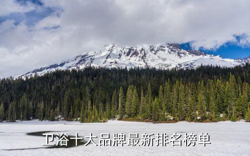  衛(wèi)浴十大品牌最新排名榜單