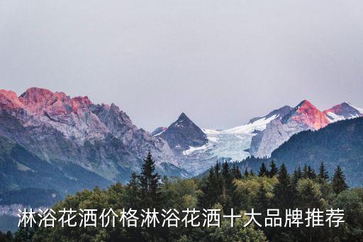 淋浴花灑價格淋浴花灑十大品牌推薦