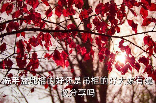 洗手盆地柜的好還是吊柜的好大家有建議分享嗎