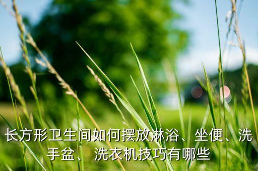 長方形衛(wèi)生間如何擺放淋浴、坐便、洗手盆、 洗衣機(jī)技巧有哪些