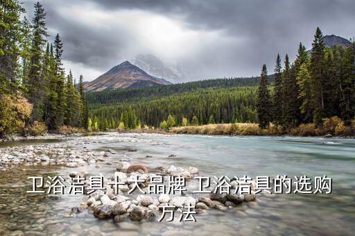  衛(wèi)浴潔具十大品牌 衛(wèi)浴潔具的選購方法