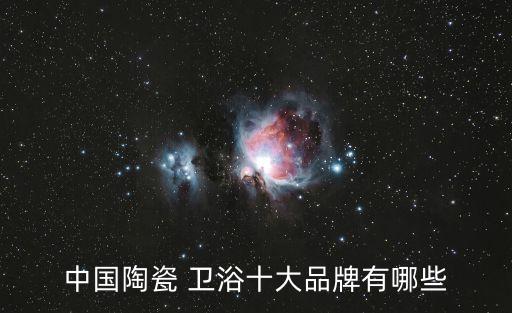 中國(guó)陶瓷 衛(wèi)浴十大品牌有哪些
