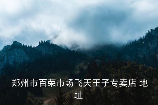  鄭州市百榮市場飛天王子專賣店 地址