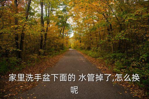 家里洗手盆下面的 水管掉了,怎么換呢