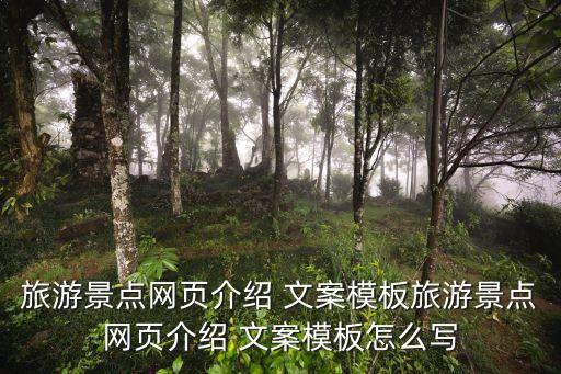 旅游景點網(wǎng)頁介紹 文案模板旅游景點網(wǎng)頁介紹 文案模板怎么寫