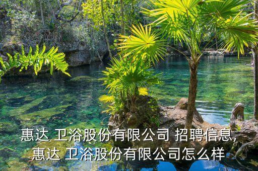 惠達(dá) 衛(wèi)浴股份有限公司 招聘信息,惠達(dá) 衛(wèi)浴股份有限公司怎么樣