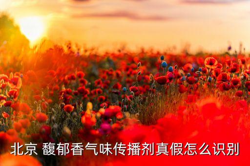 北京 馥郁香氣味傳播劑真假怎么識別