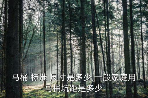 馬桶 標準 尺寸是多少,一般家庭用馬桶坑距是多少