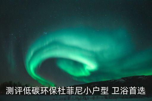 測評低碳環(huán)保杜菲尼小戶型 衛(wèi)浴首選
