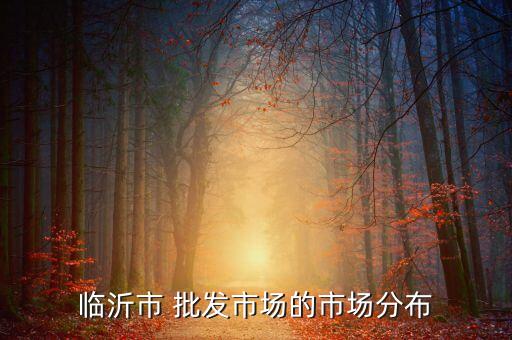 臨沂市 批發(fā)市場的市場分布