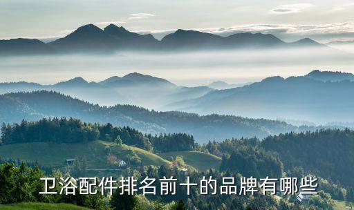  衛(wèi)浴配件排名前十的品牌有哪些