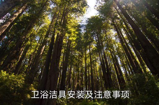  衛(wèi)浴潔具安裝及注意事項