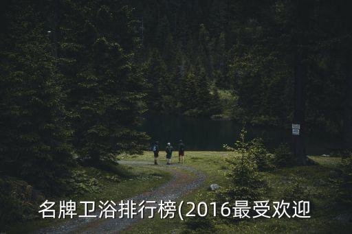 名牌衛(wèi)浴排行榜(2016最受歡迎