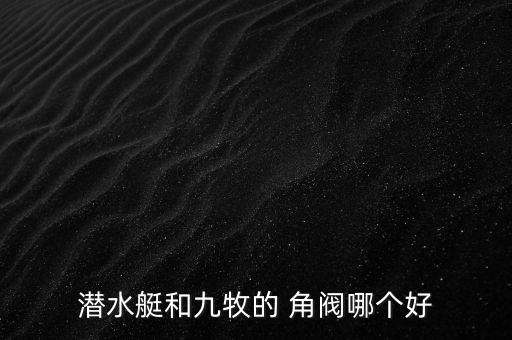 潛水艇和九牧的 角閥哪個好