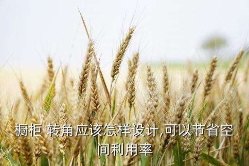 櫥柜 轉(zhuǎn)角應(yīng)該怎樣設(shè)計(jì),可以節(jié)省空間利用率