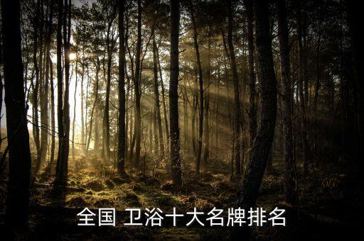 全國 衛(wèi)浴十大名牌排名