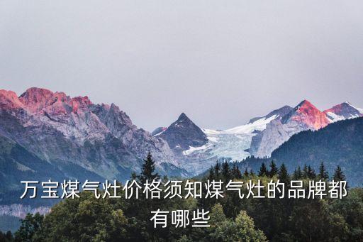  萬寶煤氣灶價格須知煤氣灶的品牌都有哪些