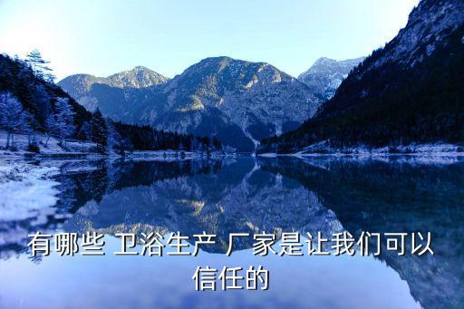 有哪些 衛(wèi)浴生產(chǎn) 廠家是讓我們可以信任的