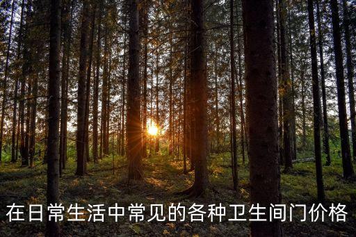 在日常生活中常見的各種衛(wèi)生間門價格