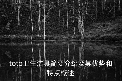 toto衛(wèi)生潔具簡要介紹及其優(yōu)勢和特點概述