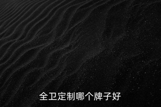 全衛(wèi)定制哪個牌子好