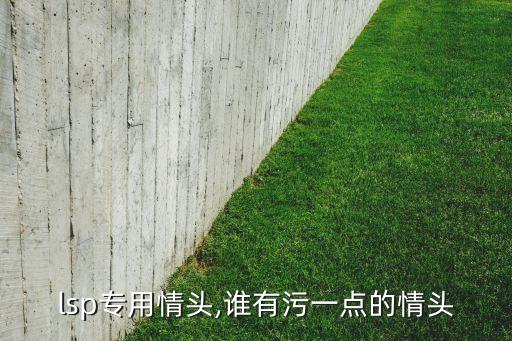 lsp專用情頭,誰有污一點的情頭